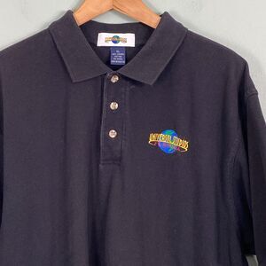 Universal Studios Polo Shirt Cotton Embroidered Mens XL Black Florida Vacation